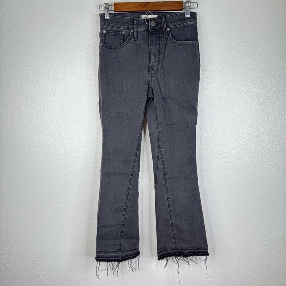Madewell Cali Demi-Boot Jeans in Tobin Wash: Inset-Leg Edition Size 24 - Picture 4 of 11